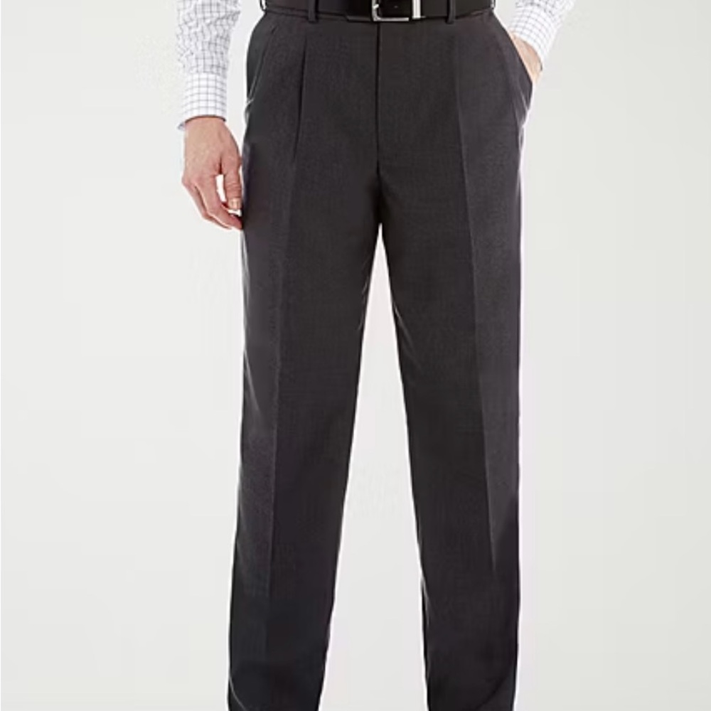 Stafford Men's classic fit Black Dress Pants